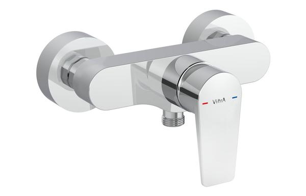 VitrA Flow Square Wall Mounted Shower Mixer - Chrome